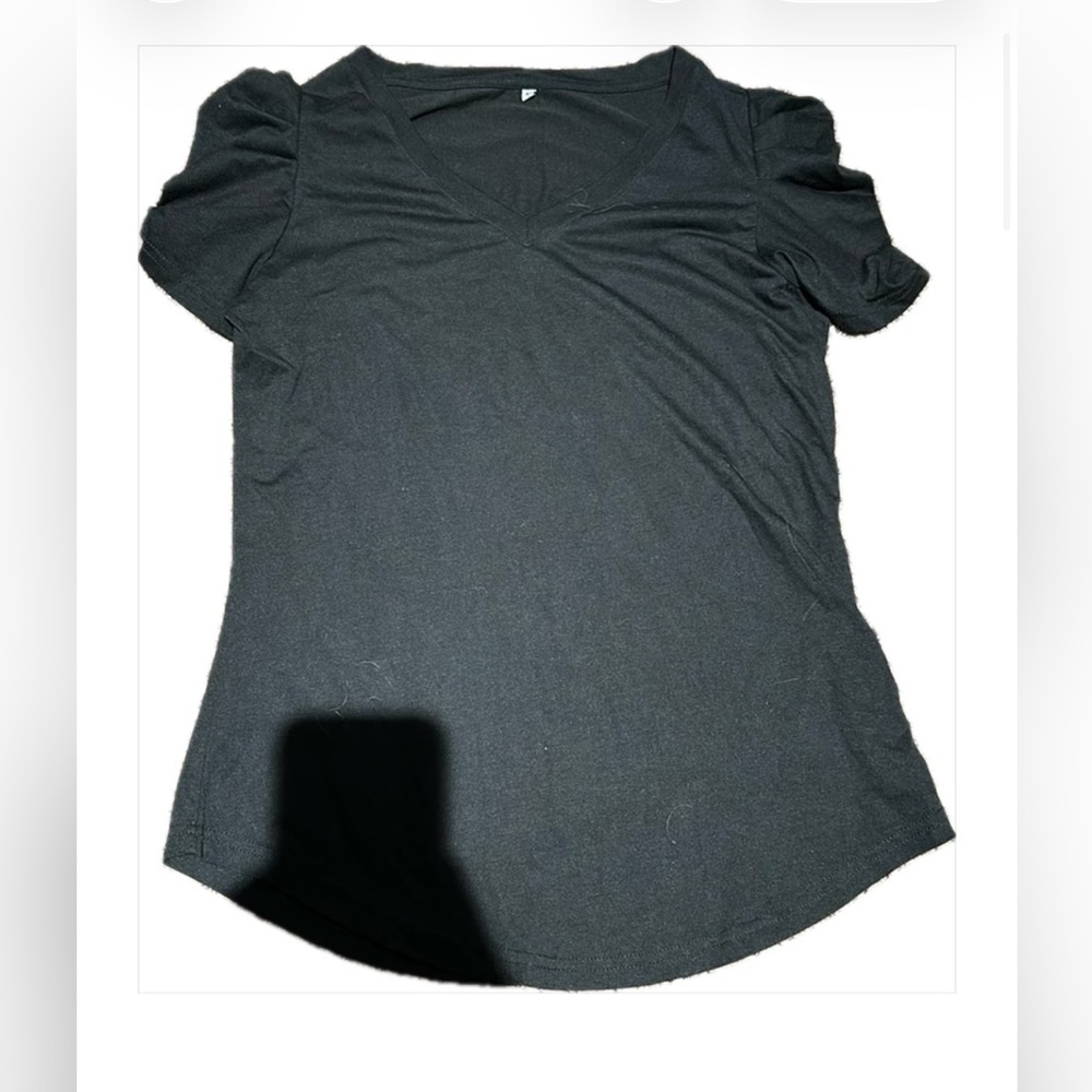 Black V-Neck T-Shirt